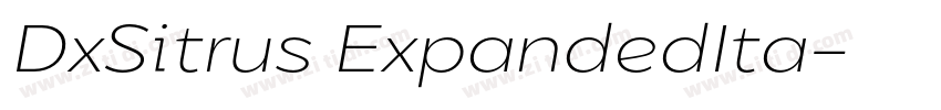 DxSitrus ExpandedIta字体转换